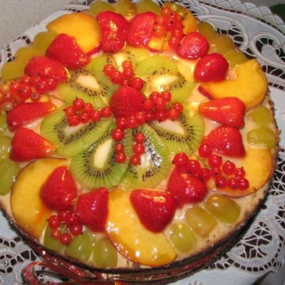 Торт фруктовый сад
