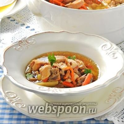Грибной суп в духовке