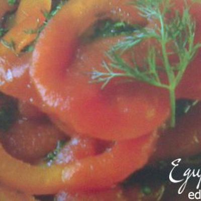 Салат из баклажанов с томатным соусом