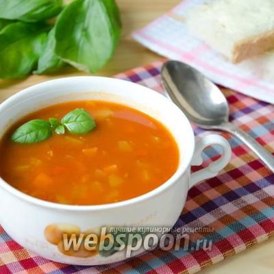 Овощной томатный суп
