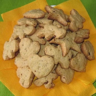 Песочное печенье с грецкими орехами