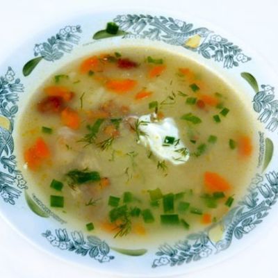 Грибной суп в мультиварке