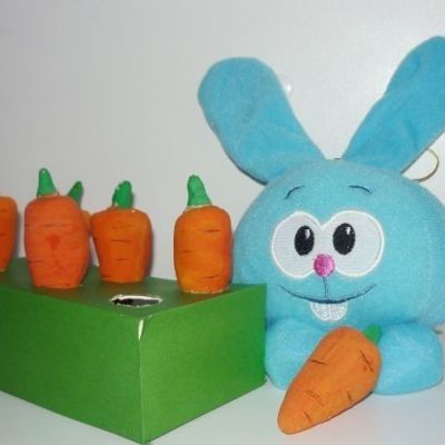 Как сделать развивающую игру для малышей Садим морковку