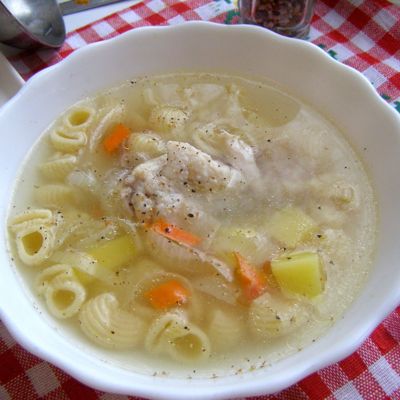 Простой и быстрый рецепт легкого супа с курицей
