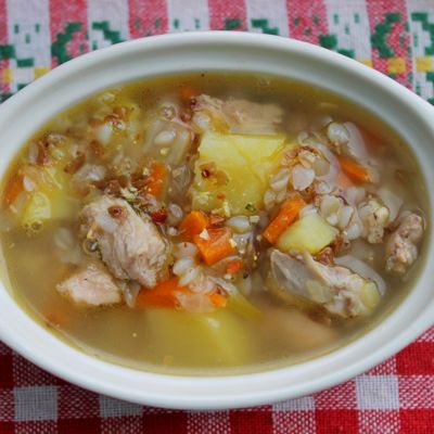 Гречневый суп с куриной тушенкой вкусно и сытно, легко и просто