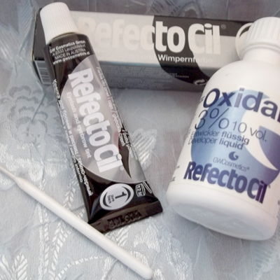 Краска для бровей и ресниц RefectoCil black и окислитель RefectoCil Oxidant 3