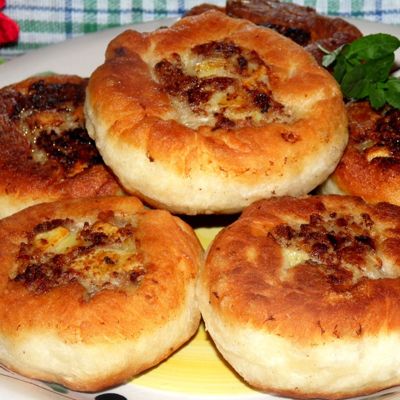 Татарские пирожки с мясом и картофелем Вак балиш