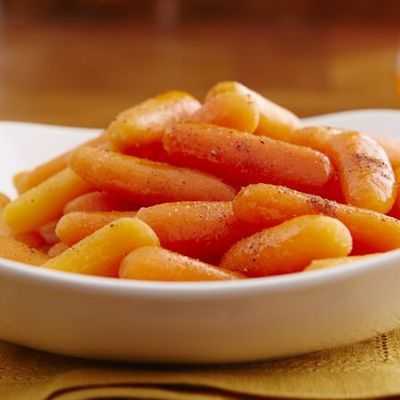 Мини-морковь в медовой глазури