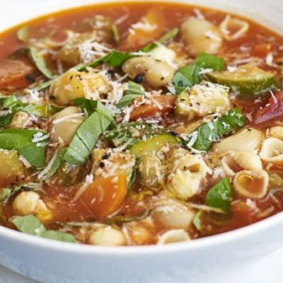 Сытный овощной суп по итальянскому рецепту