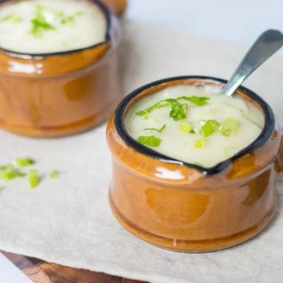Постный суп с цветной капустой и картофелем