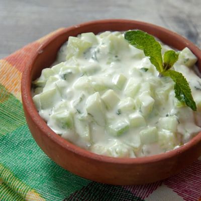 Идеальный ПП салат на йогурте с огурцом