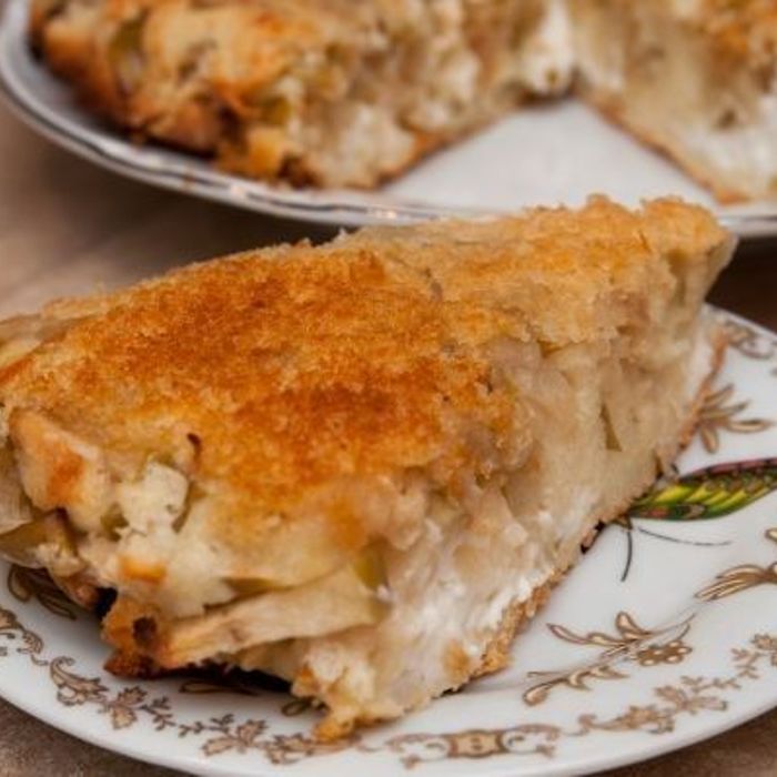 Жульен с курицей и грибами и картошкой рецепт на противне