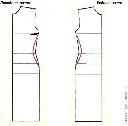 Выкройка платья футляра из гипюра Выкройка платья футляра из гипюра