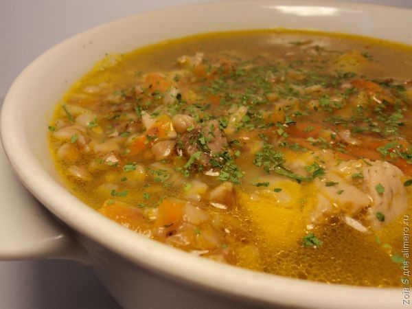 суп из гречки рецепт с фото