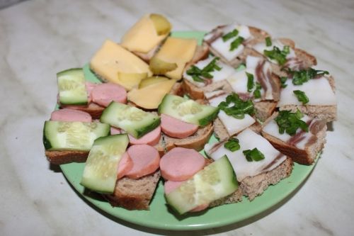 Закуски своими руками с фото