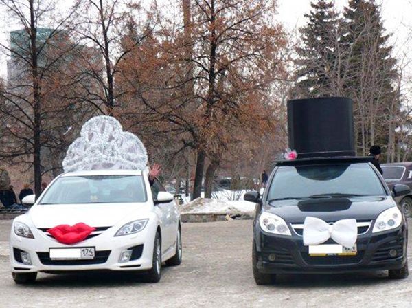 Украшение машины жениха своими руками