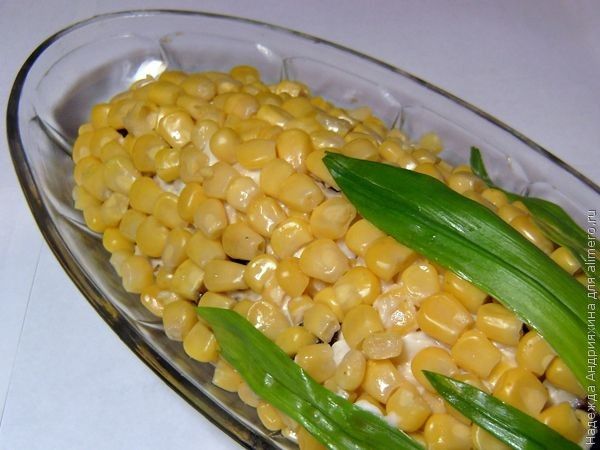 Салат в домашних условиях с кукурузой 621