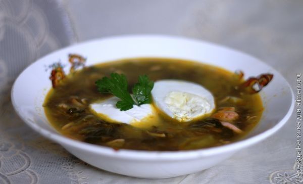 Щавелевый суп с тыквой