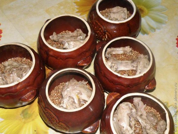 горшочки в духовке рецепты с фото с кроликом