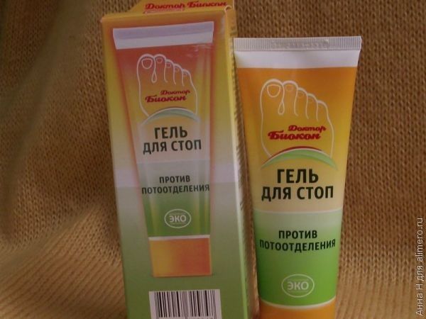 Доктор Биокон. Гель для стоп против потоотделения