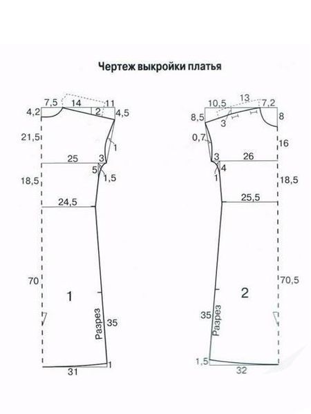 Выкройка платья по своим размерам онлайн Выкройка платья по своим размерам онлайн