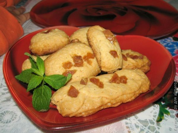 Печенье с цукатами из имбиря