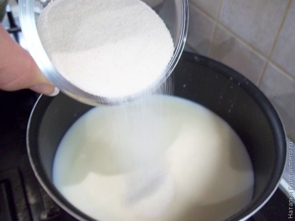 Рецепты из манки и молока