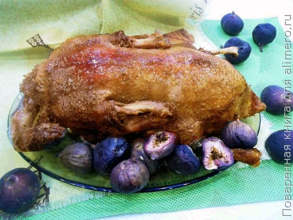 Мой новый рецепт вкусной утки в духовке с инжиром на Новый год 2022