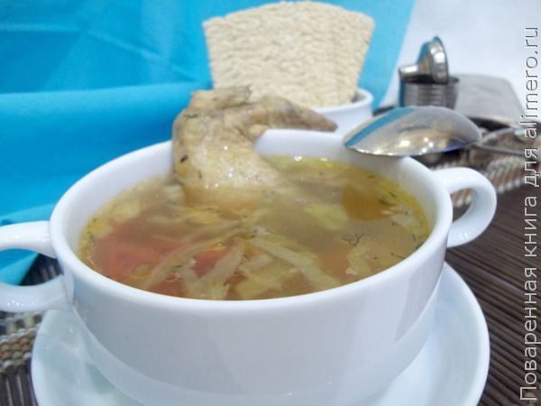 Рецепт самого вкусного супа с крылышками и капустой