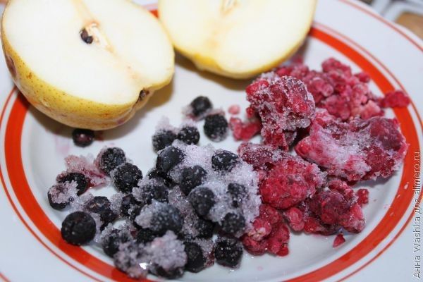 Каша с замороженные ягодами Каша с замороженные ягодами