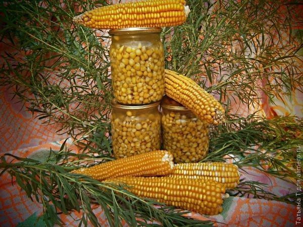 Консервированная кукуруза "по-домашнему"