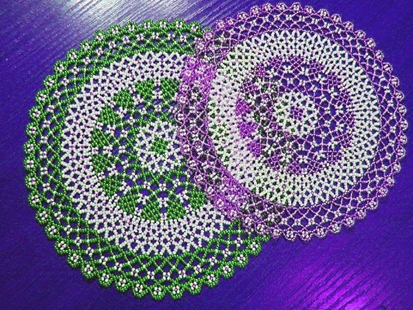 салфетки из бисера салфетки из бисера