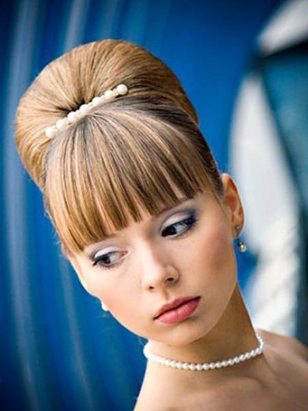 Прически с челкой своими руками фото