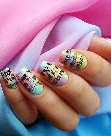 Идеи музыкального маникюра Идеи музыкального маникюра