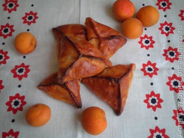 Духовые пирожки с абрикосами