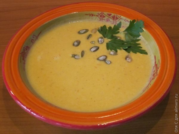 Нежный крем-суп из тыквы