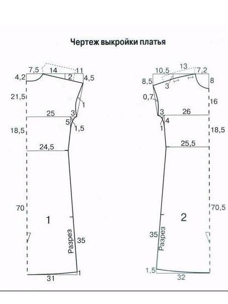 Модели прямого платья с выкройками Модели прямого платья с выкройками