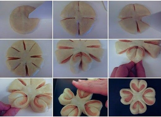 Формы для булочек пошагово Формы для булочек пошагово
