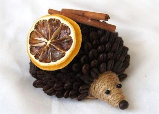 Поделки из кофейных зерен Поделки из кофейных зерен