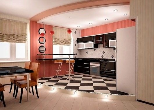 Подиум на кухне Подиум на кухне