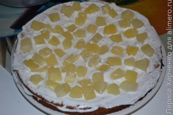 Торт с ананасами пошаговый рецепт с сметанный Торт с ананасами пошаговый рецепт с сметанный