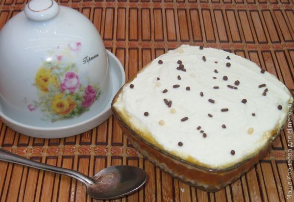 Низкокалорийный творожный десерт с тыквой