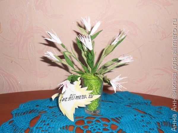 Цветы из гофрированной бумаги Цветы из гофрированной бумаги