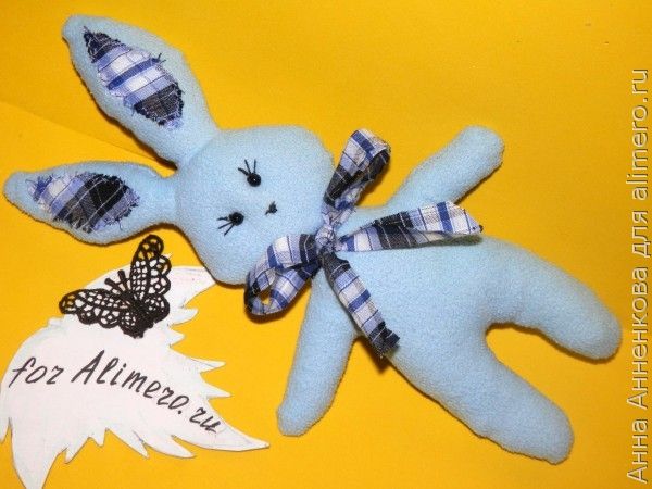 Зайка из флиса Зайка из флиса