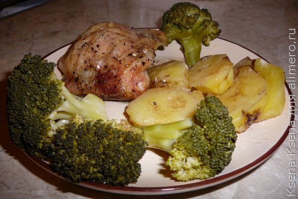 курица с овощами в духовке
