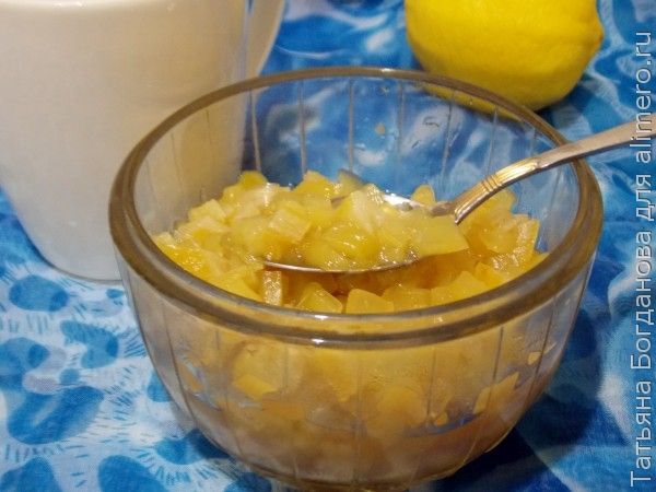 Варенье из кабачка с лимоном