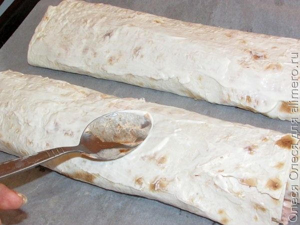 Лаваш в домашних условиях с колбасой 291