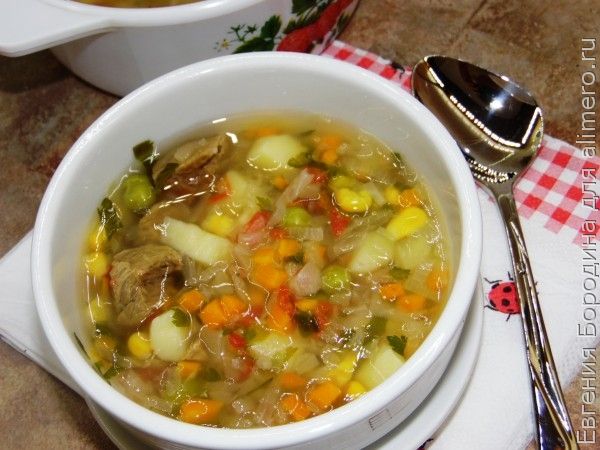 Витаминный овощной суп