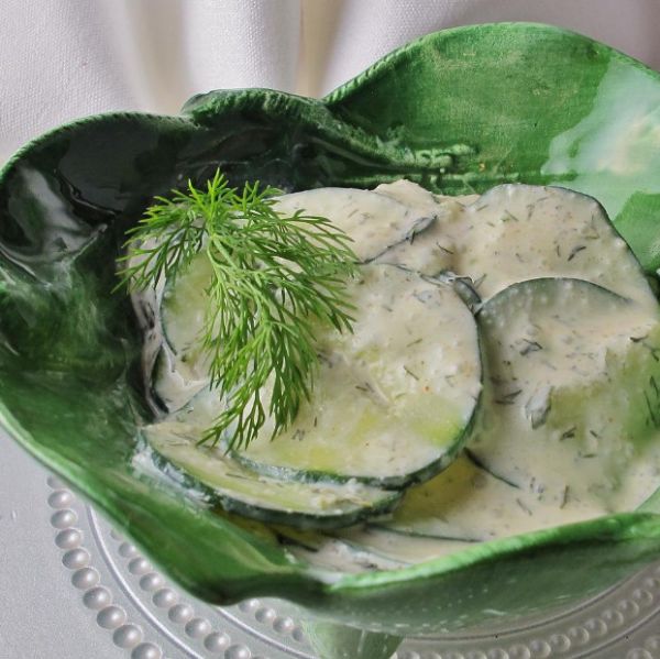Немецкий салат из огурцов - вкусно и просто