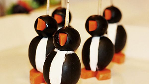 Праздничная закуска: веселые пингвинчики